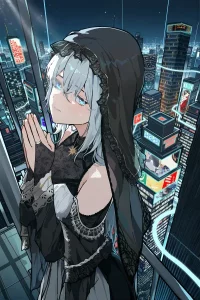 Cover of I Became a Saintess in a Cyberpunk Game