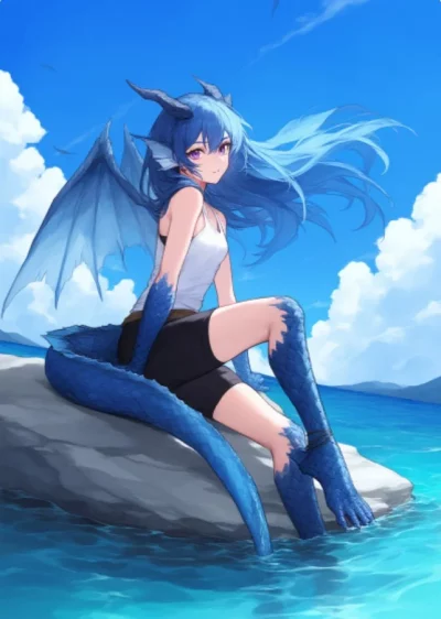 Half-Human, Half-Dragon NPC in the Game Cover